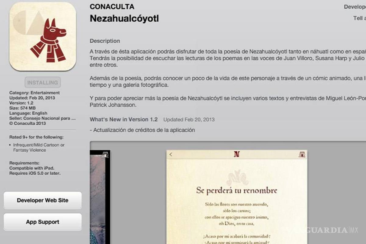 App de Conaculta, entre las 40 mejores del mundo