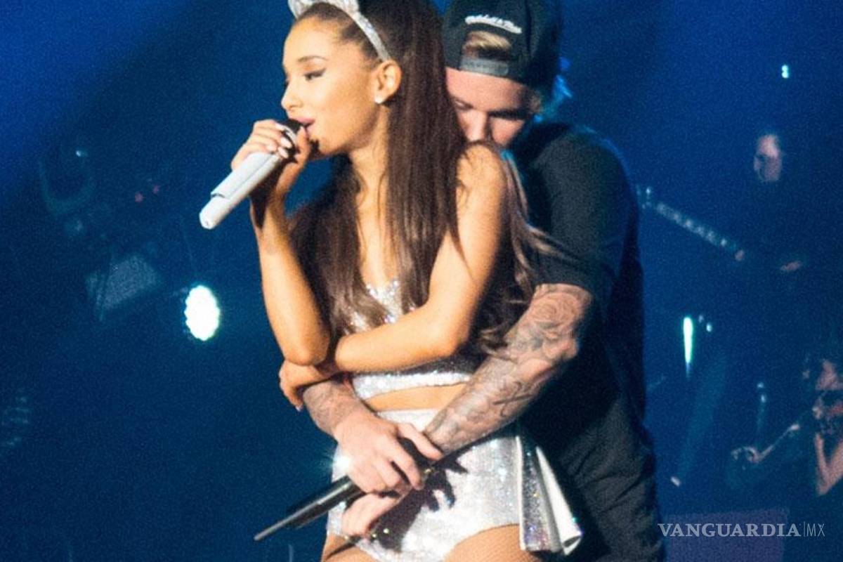 Justin Bieber muy cariñoso con Ariana Grande, el novio lo amenaza