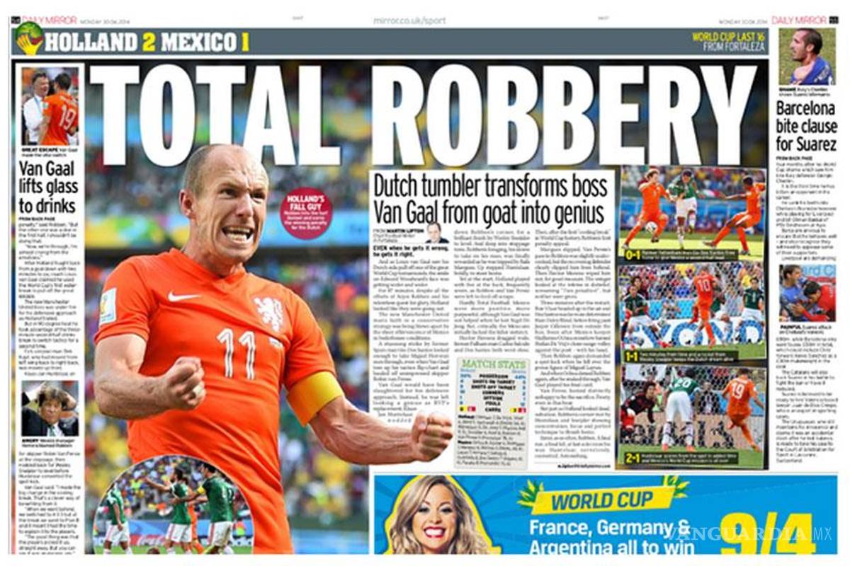 Robbo contra México, dice prensa internacional