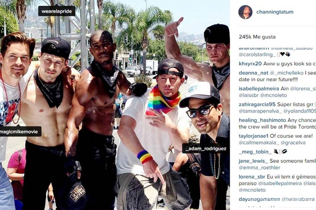 Channing Tatum calienta el orgullo gay de Los Ángeles