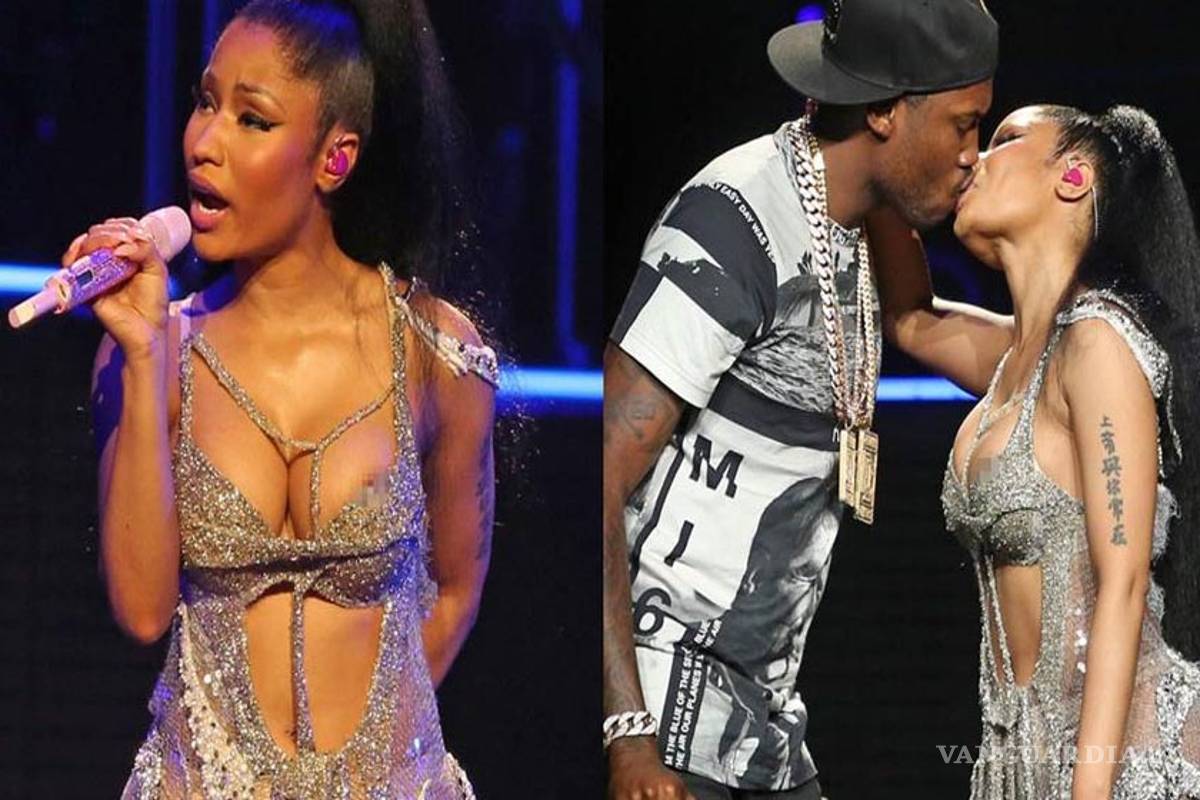 Nicki Minaj muestra su pezón en pleno concierto