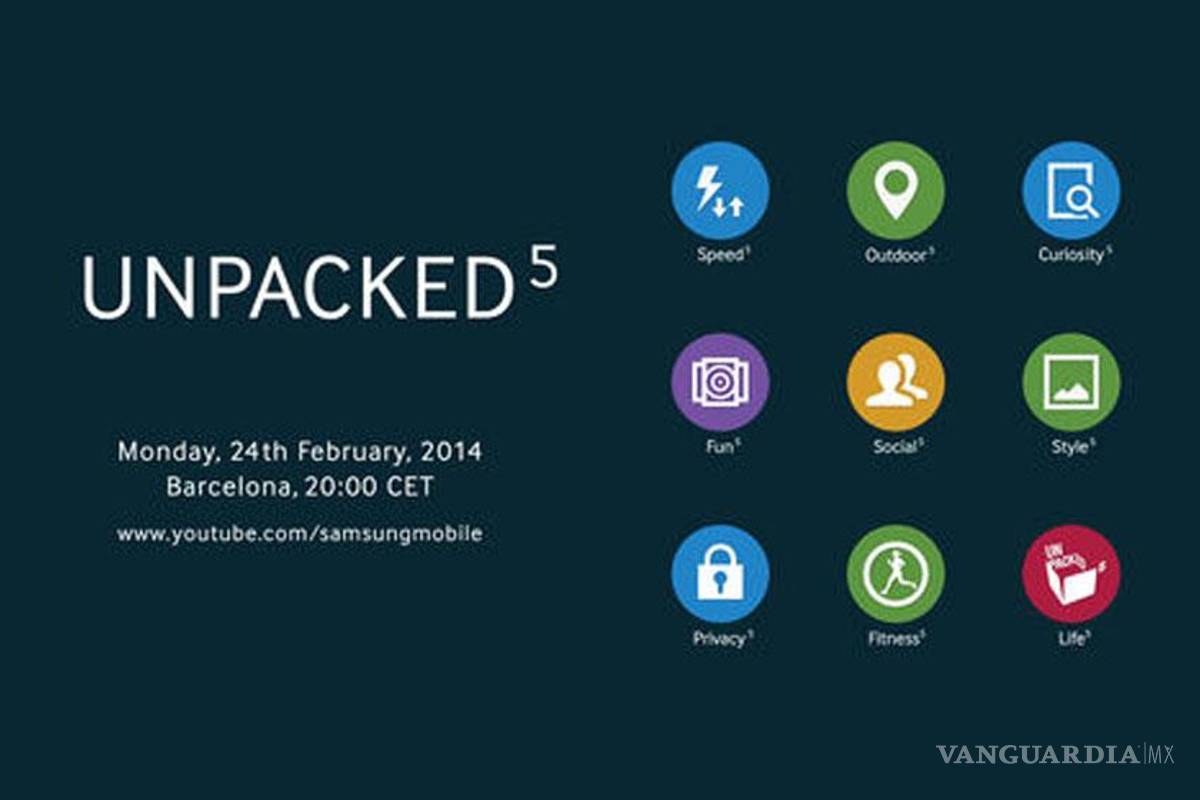 Samsung destapa algunas características del Galaxy S5