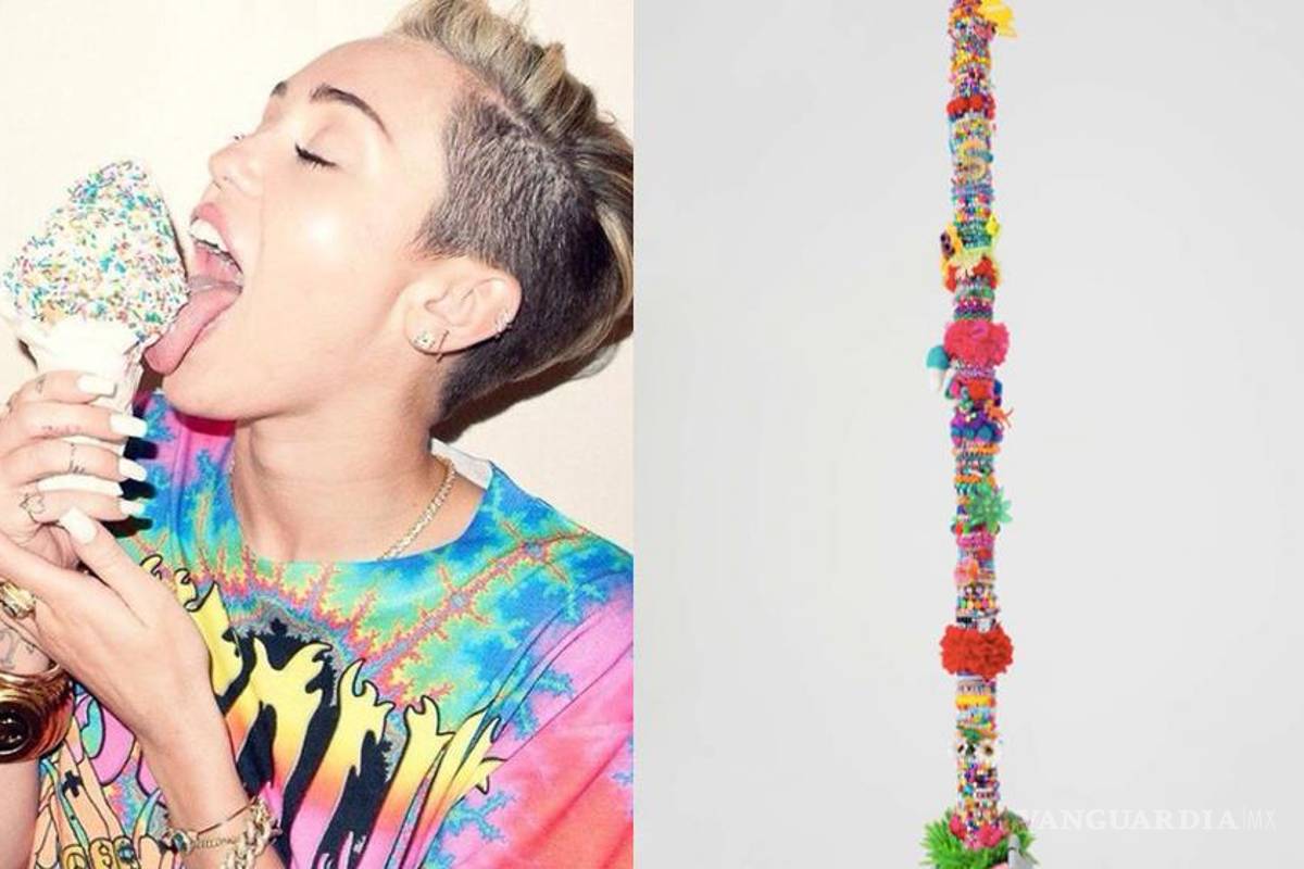 Vibrador, porros, semen y dulces, el arte según Miley Cyrus