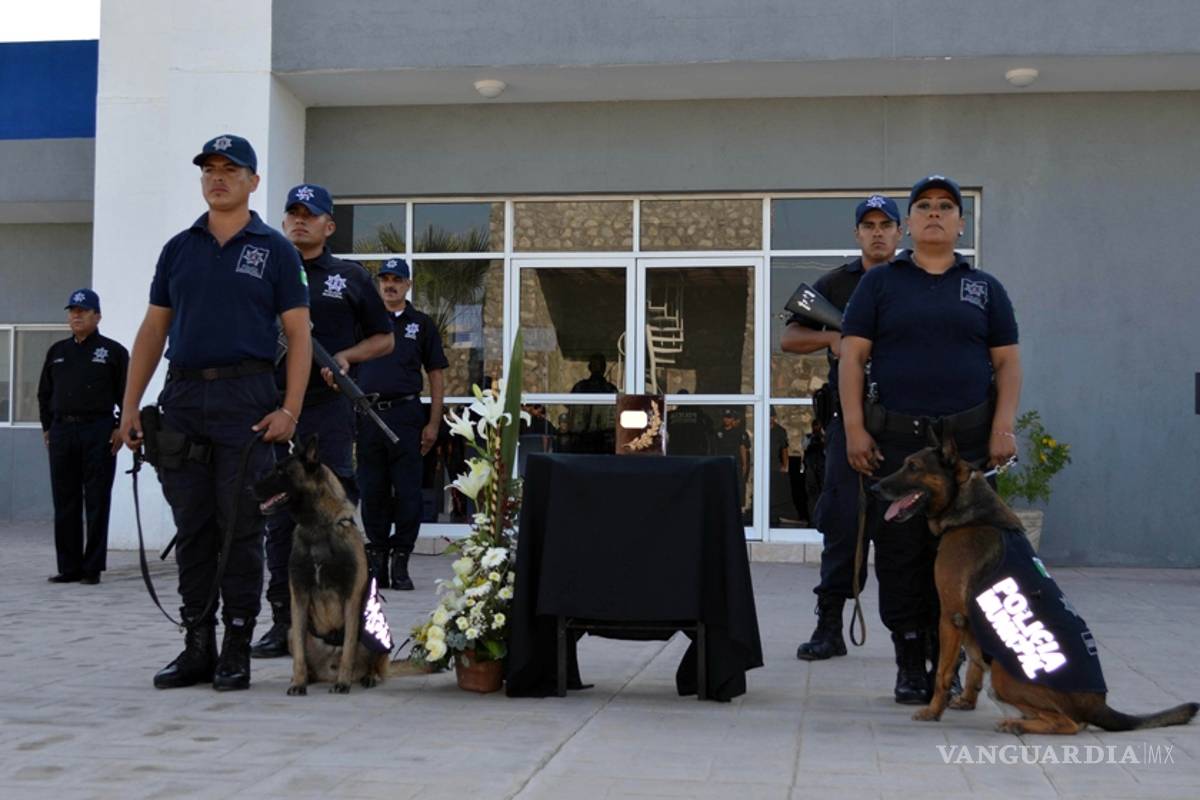 Despiden con honores al oficial Hunter, perro policía