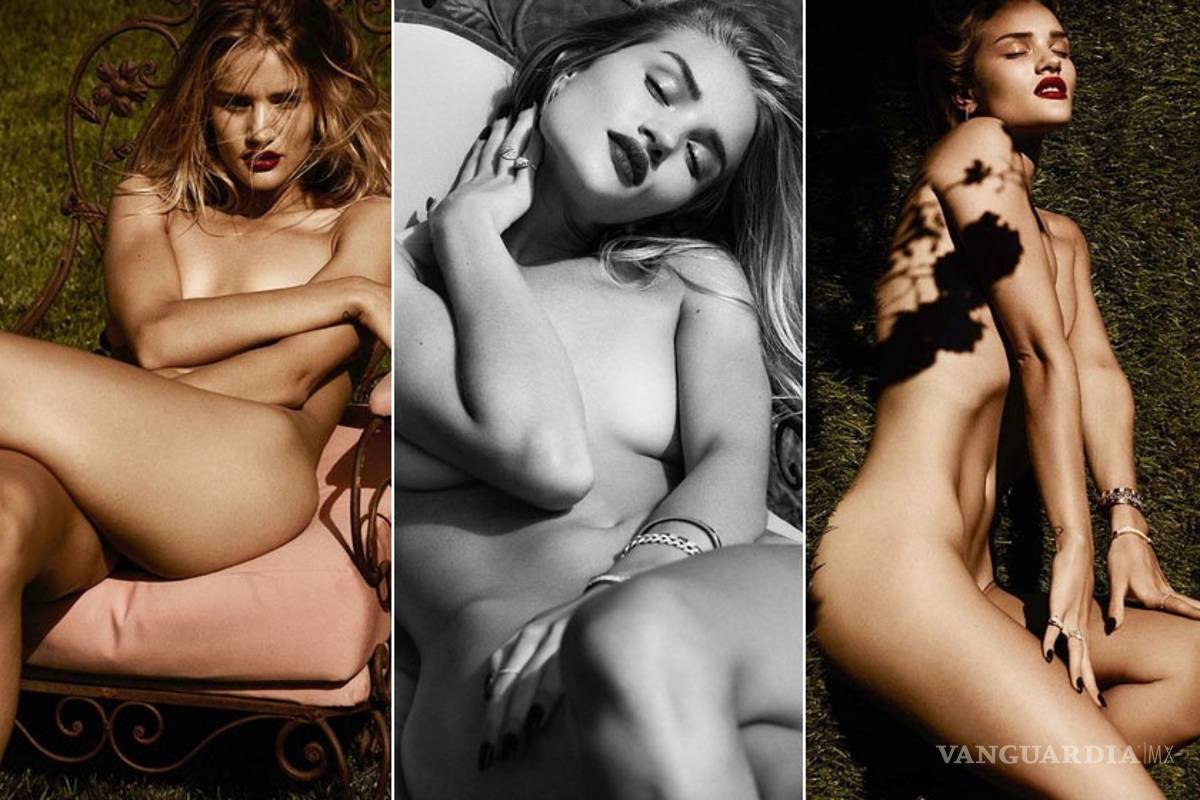 Rosie Huntington-Whiteley se luce desnuda