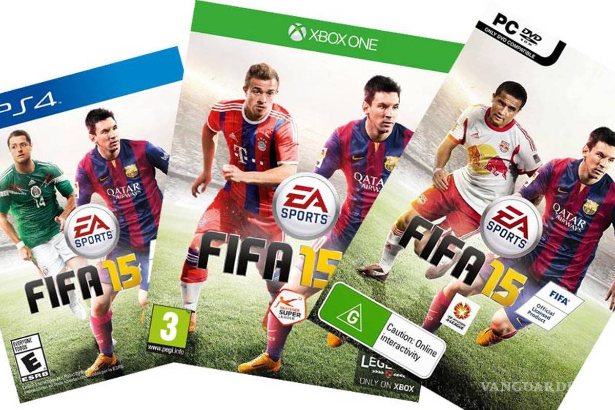 Las portadas del FIFA 15 y el PES 2015