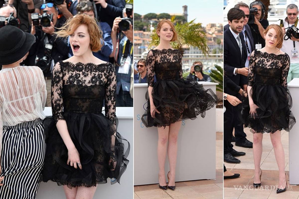 El sexy accidente de Emma Stone en Cannes
