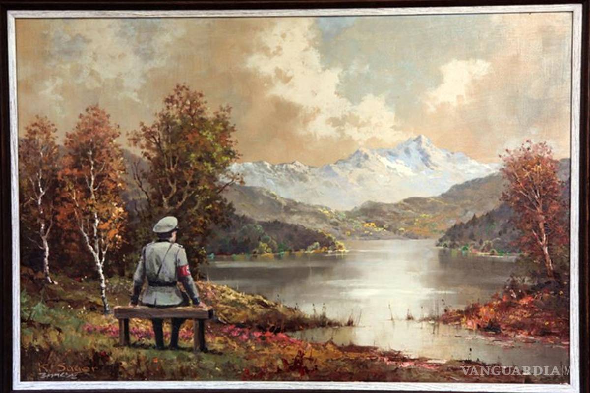 Subastan un &quot;paisaje con nazi&quot; de Banksy