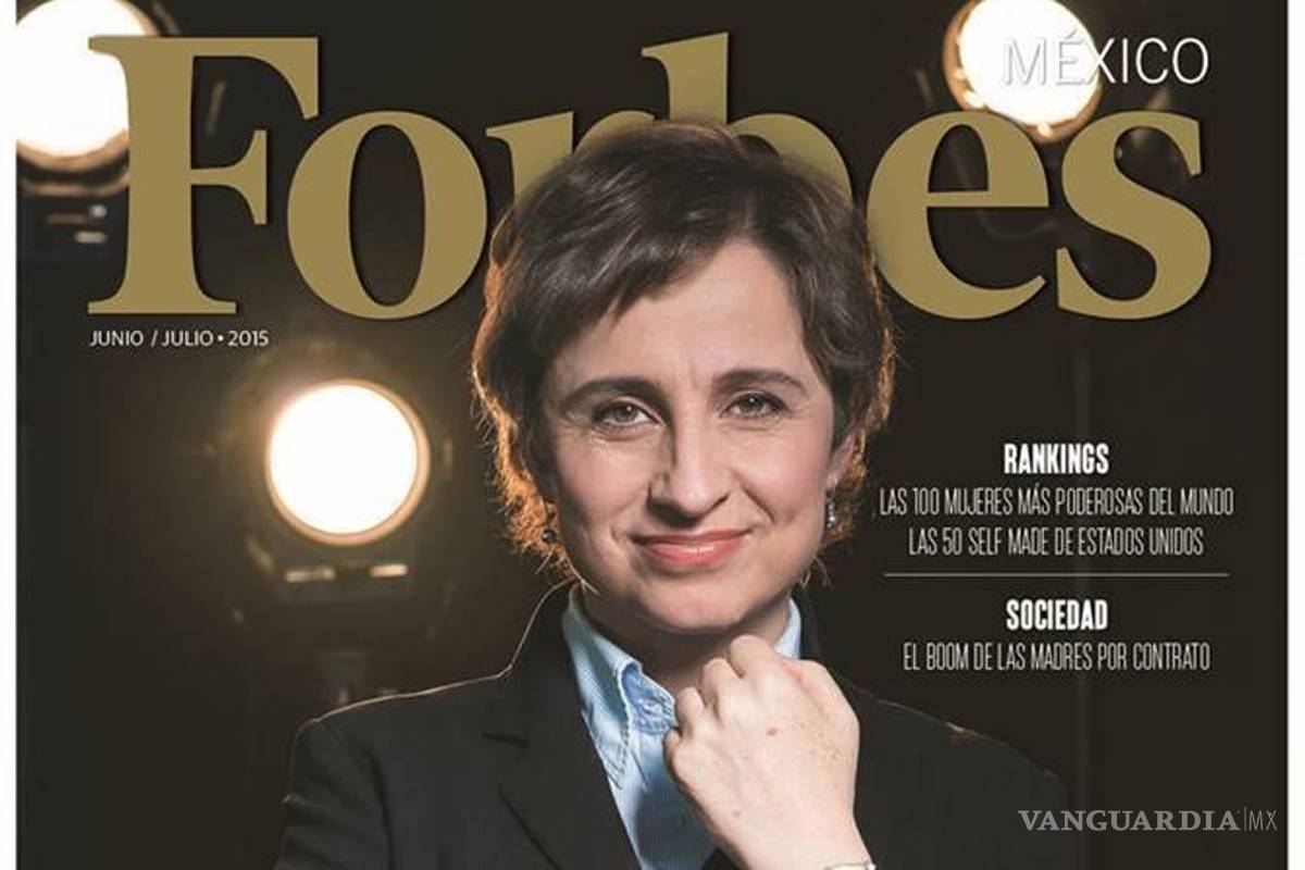 Aristegui aparece en portada de Forbes, como una de las mujeres más poderosas de México