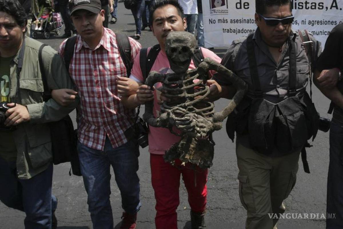 '!Prensa, no disparen!', periodistas exigen frenar asesinatos