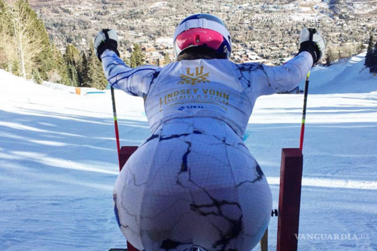 Esquiadora Lindsey Vonn alborota Instagram con foto de su 'retaguardia'