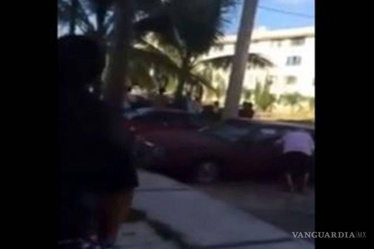Graban balacera en Puerto Vallarta (video)