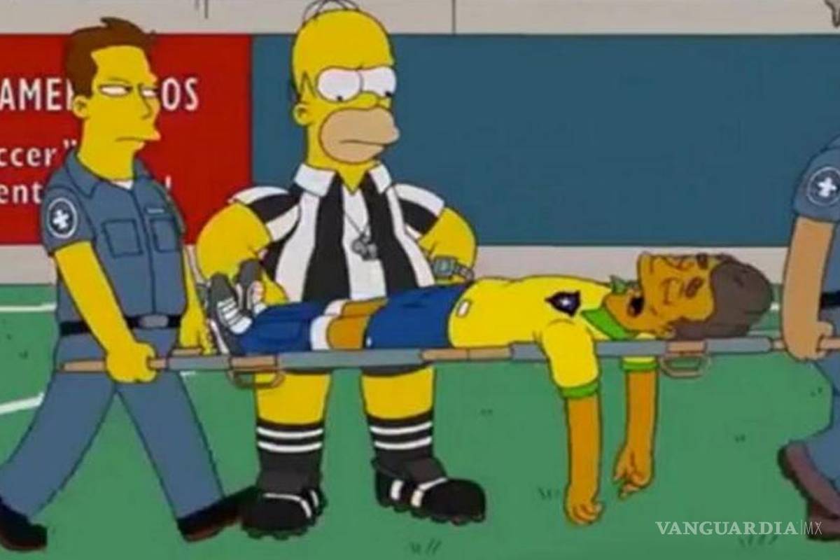 Los Simpsons pronosticaron la lesión de Neymar