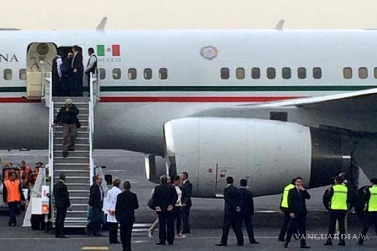 Peña Nieto no podrá estrenar avión en enero por retraso en hangar