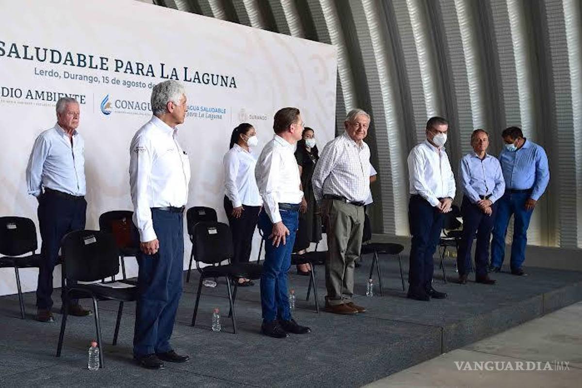 $!Lerdo, Durango. Andrés Manuel López Obrador, Presidente de México preside Agua Saludable para La Laguna