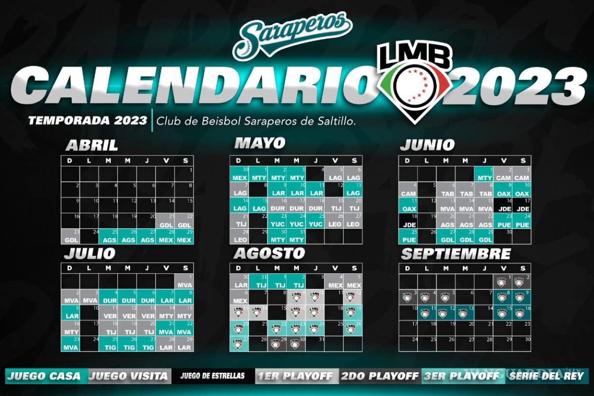 $!El calendario oficial fue revelado por la LMB y los clubes por medio de redes sociales.