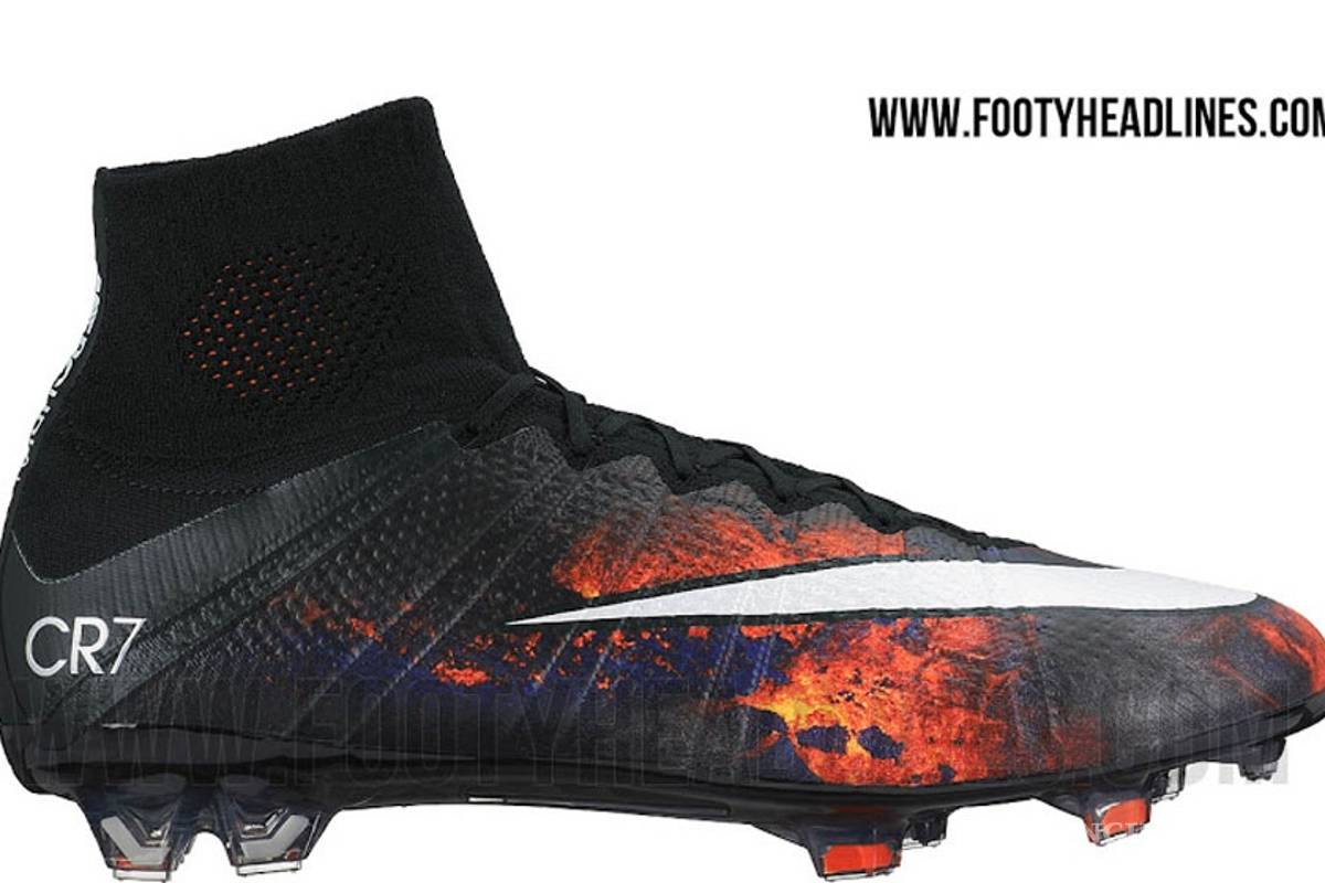 CR7 se "funde en lava" con nuevos tenis