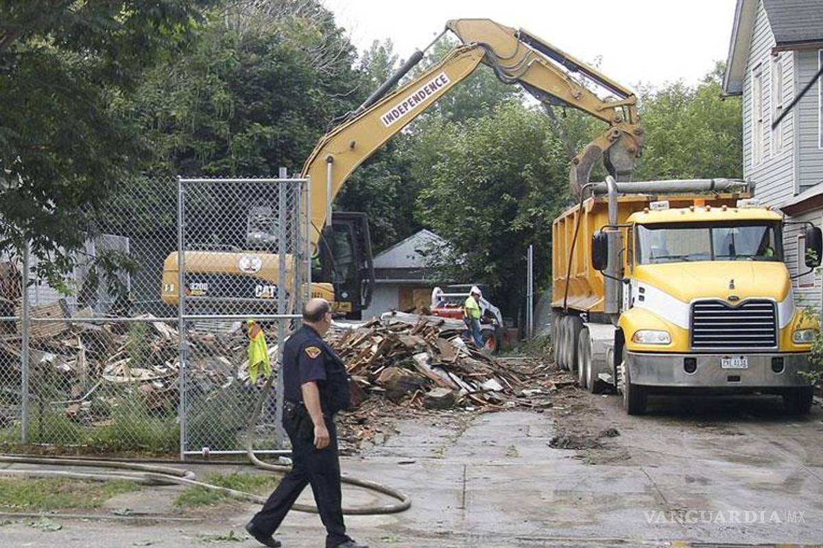 Derribada en Cleveland casa de Ariel Castro