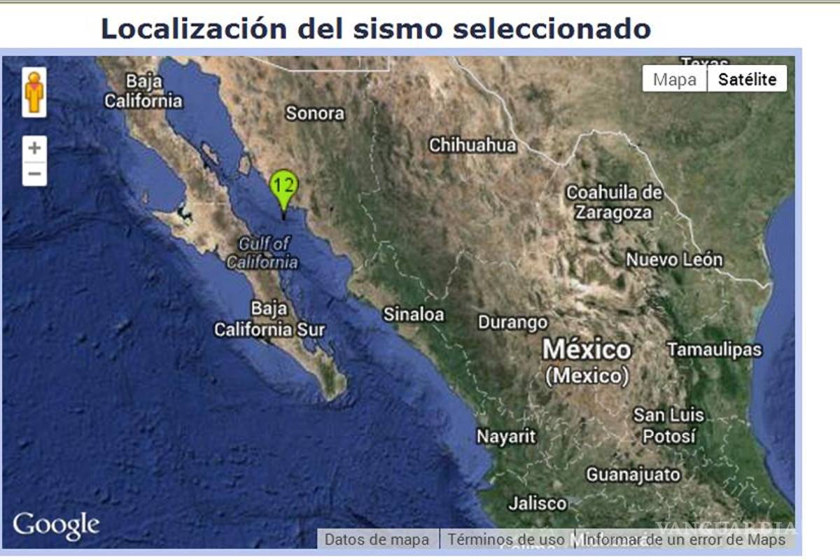 Sonora reporta sismo de 4.3 grados Richter