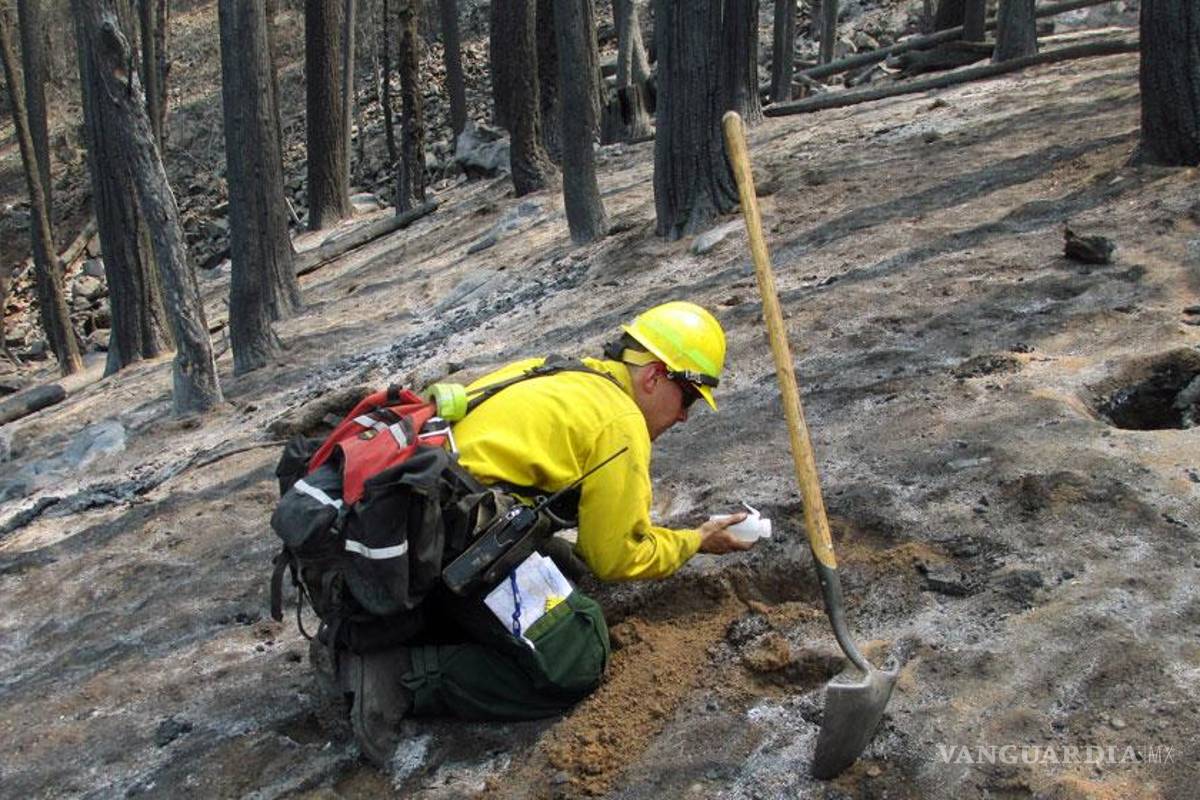 Deja incendio parte de California con un parecido a la superficie lunar