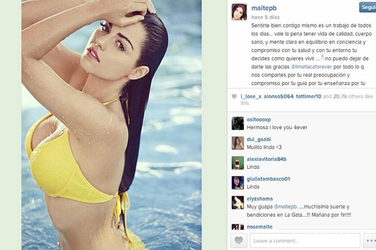 Maite Perroni se muestra en bikini en Instagram