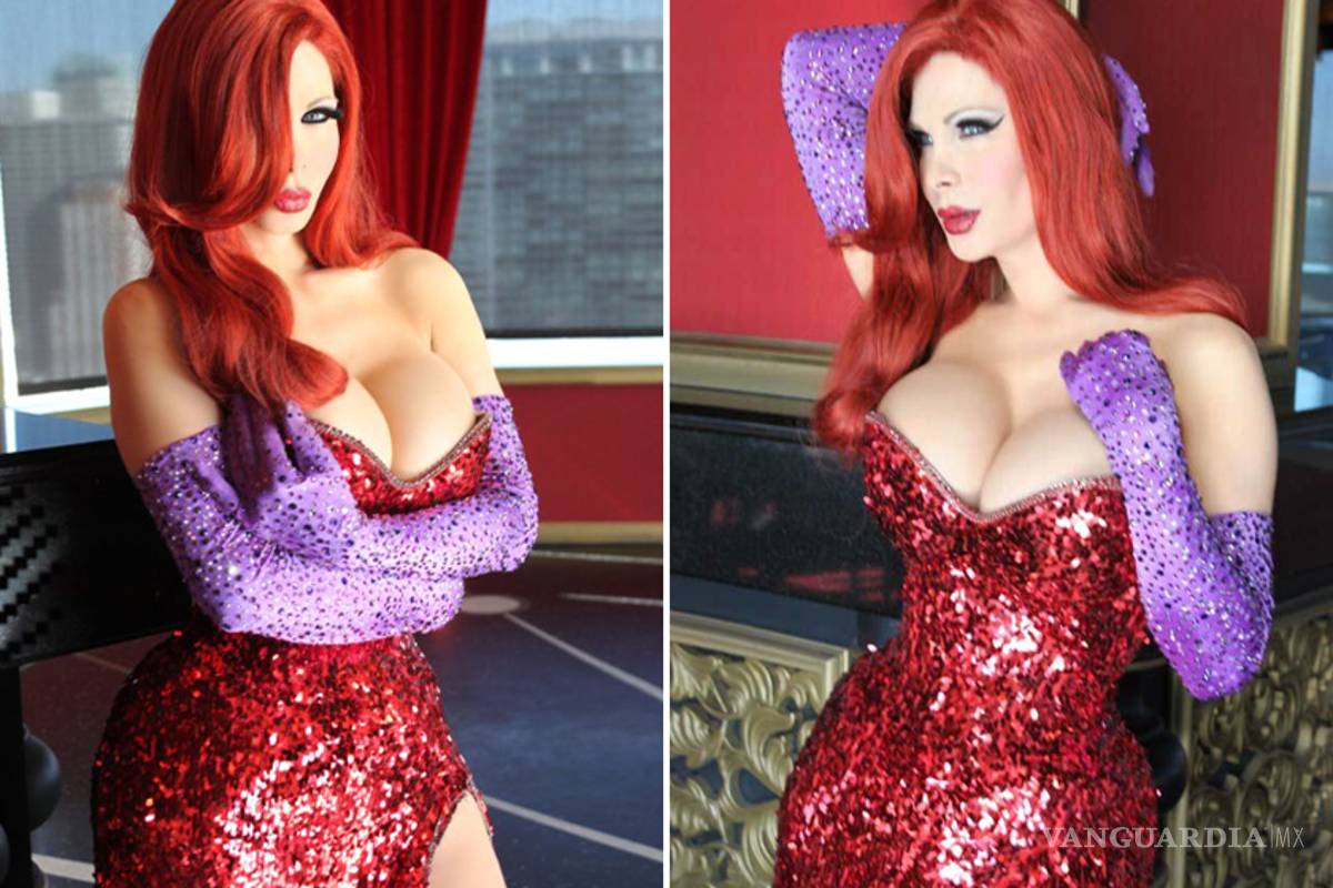 Transexual gasta 200 mil dólares para transformarse en Jessica Rabbit