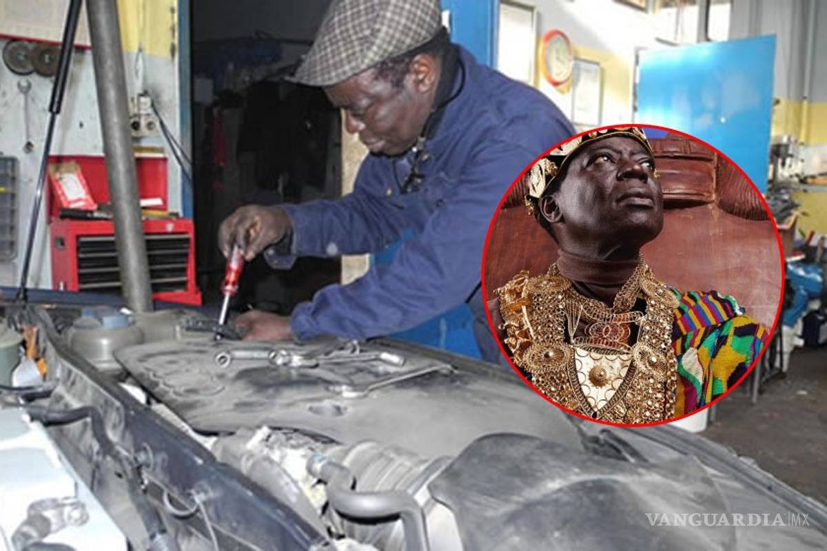 Rey africano es mecánico en Alemania, para ayudar a su pueblo