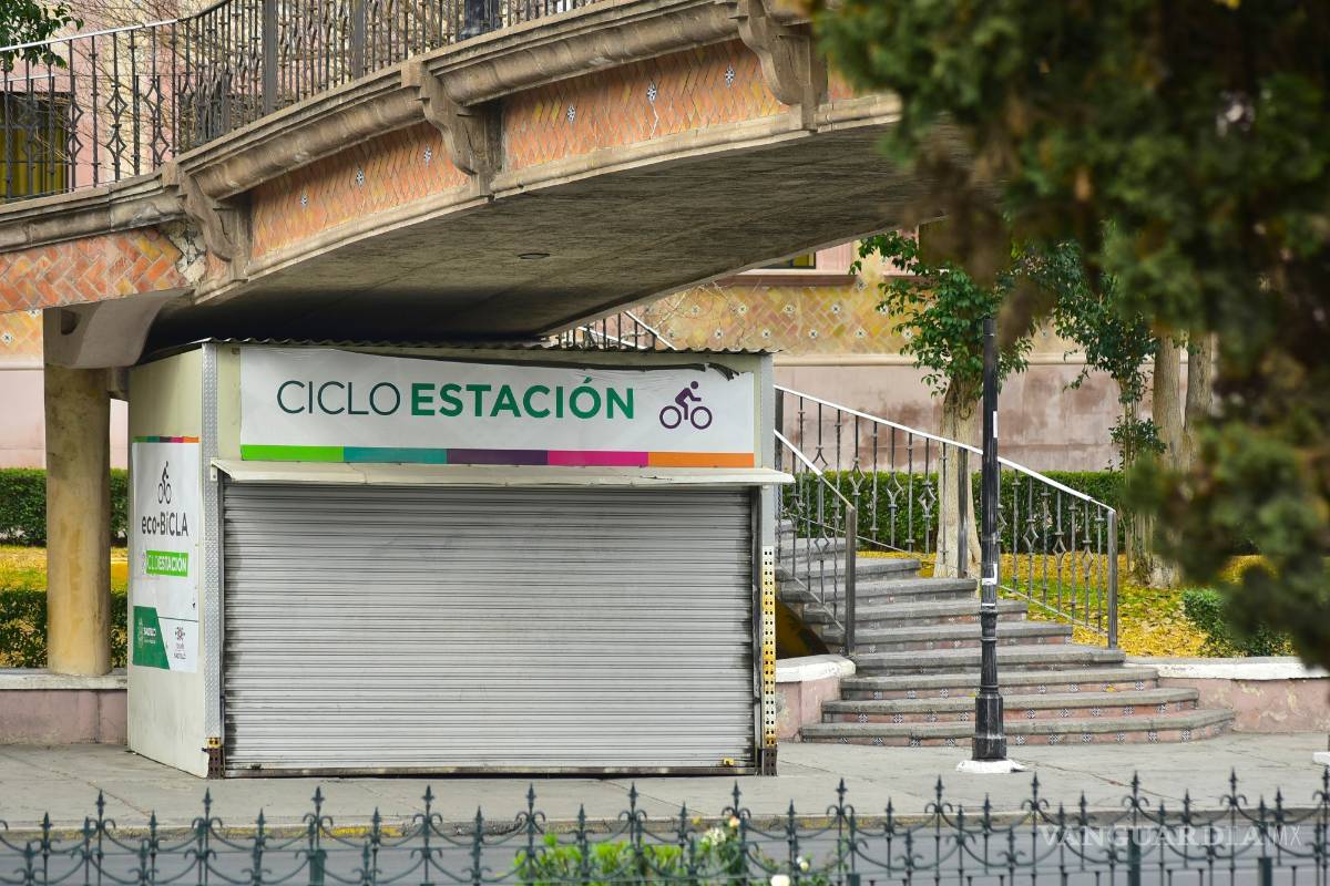 Tienen 10 meses cerradas y no hay fecha para abrir las cicloestaciones en Saltillo