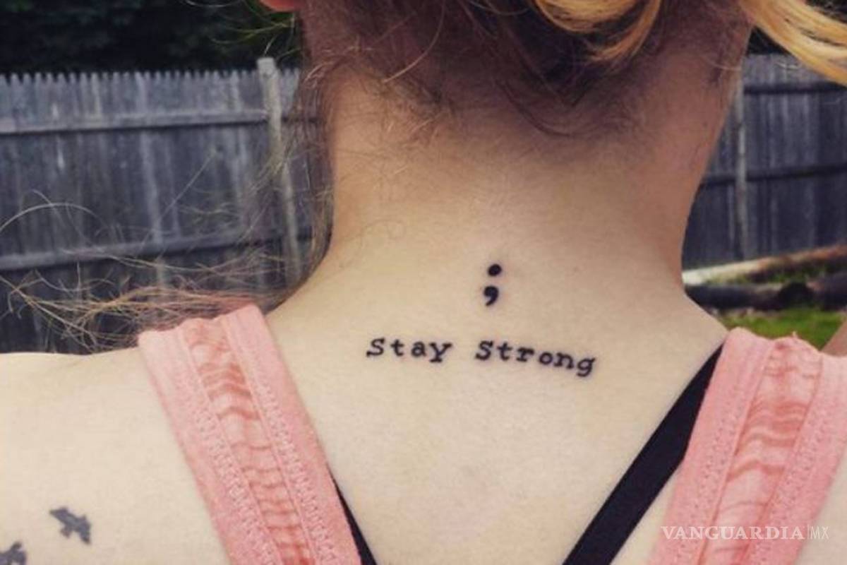 El significado real del tatuaje de punto y coma