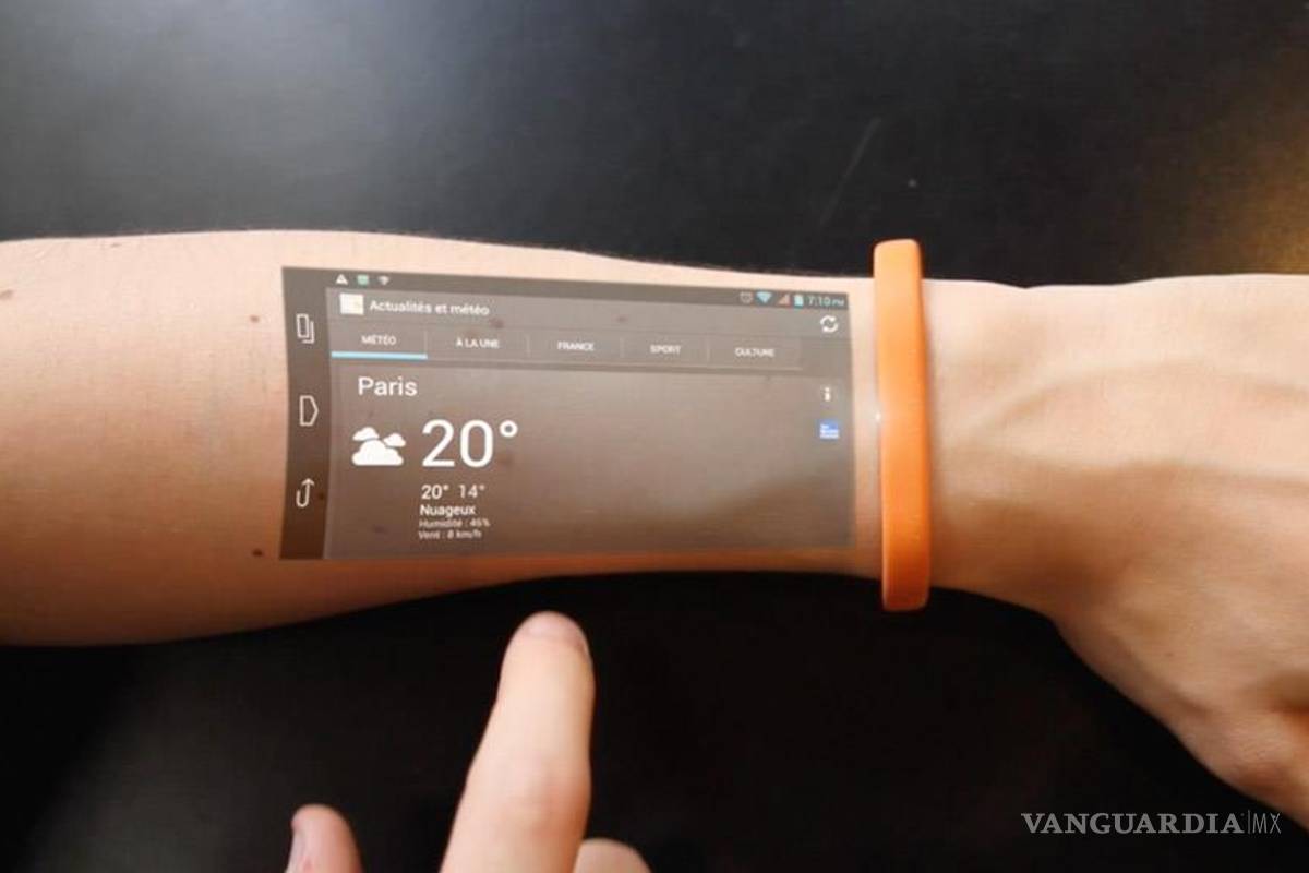 Cicret Bracelet, pulsera que proyecta la pantalla de tu celular en tu piel