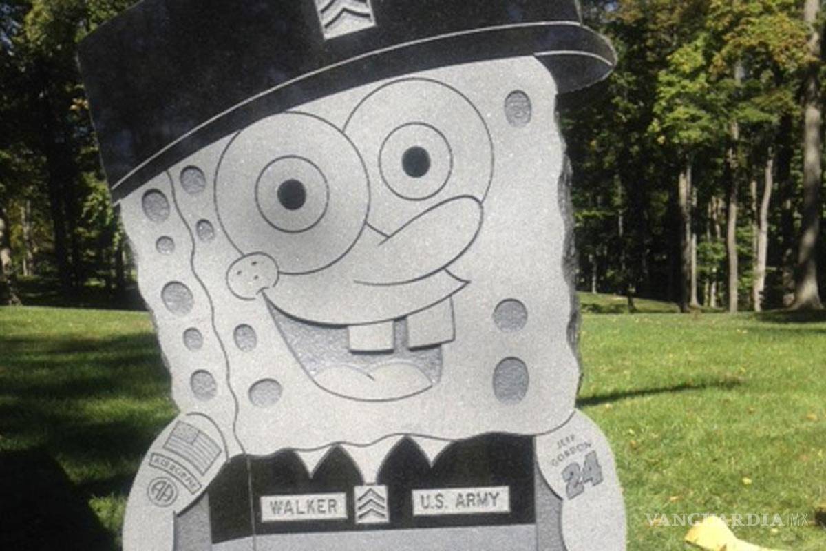 Polémica en EU por lápida de Bob Esponja