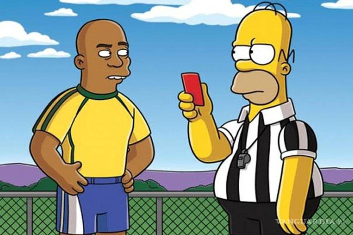 Homero Simpson, árbitro en la final de Brasil 2014