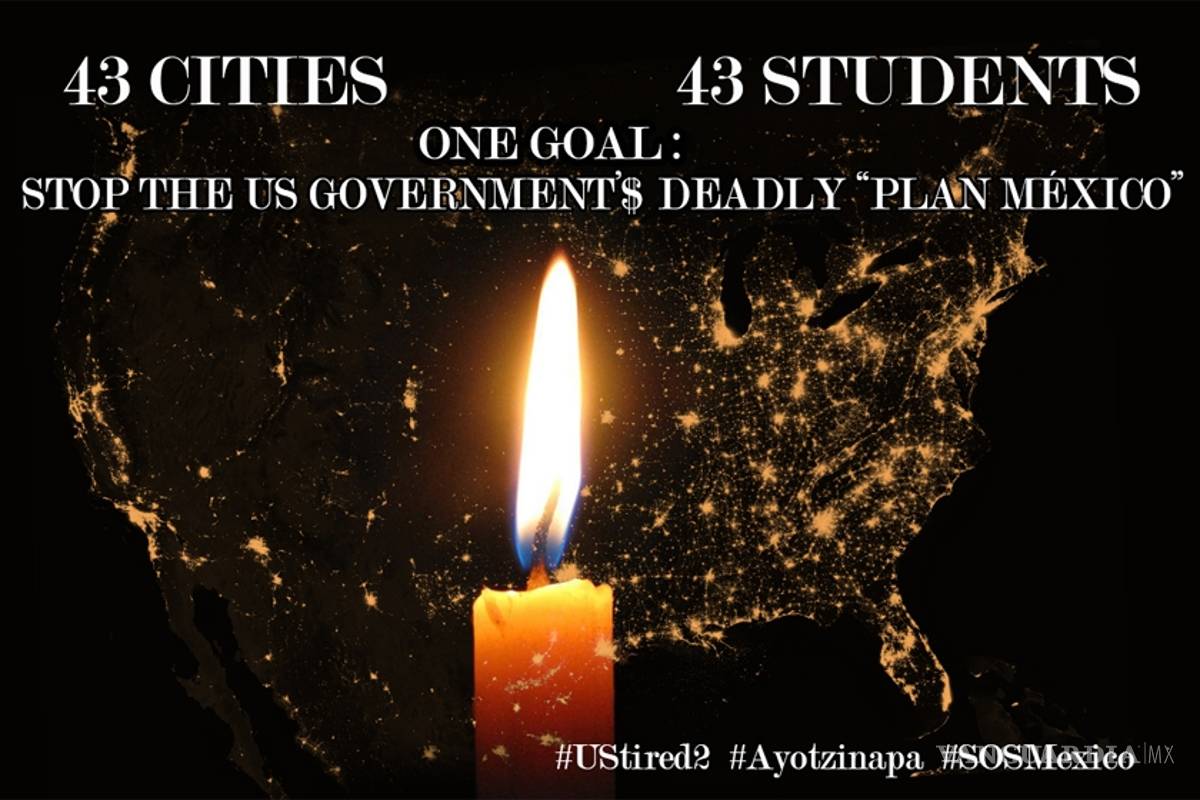 #UStired2: 43 ciudades de EU se iluminan por Ayotzinapa