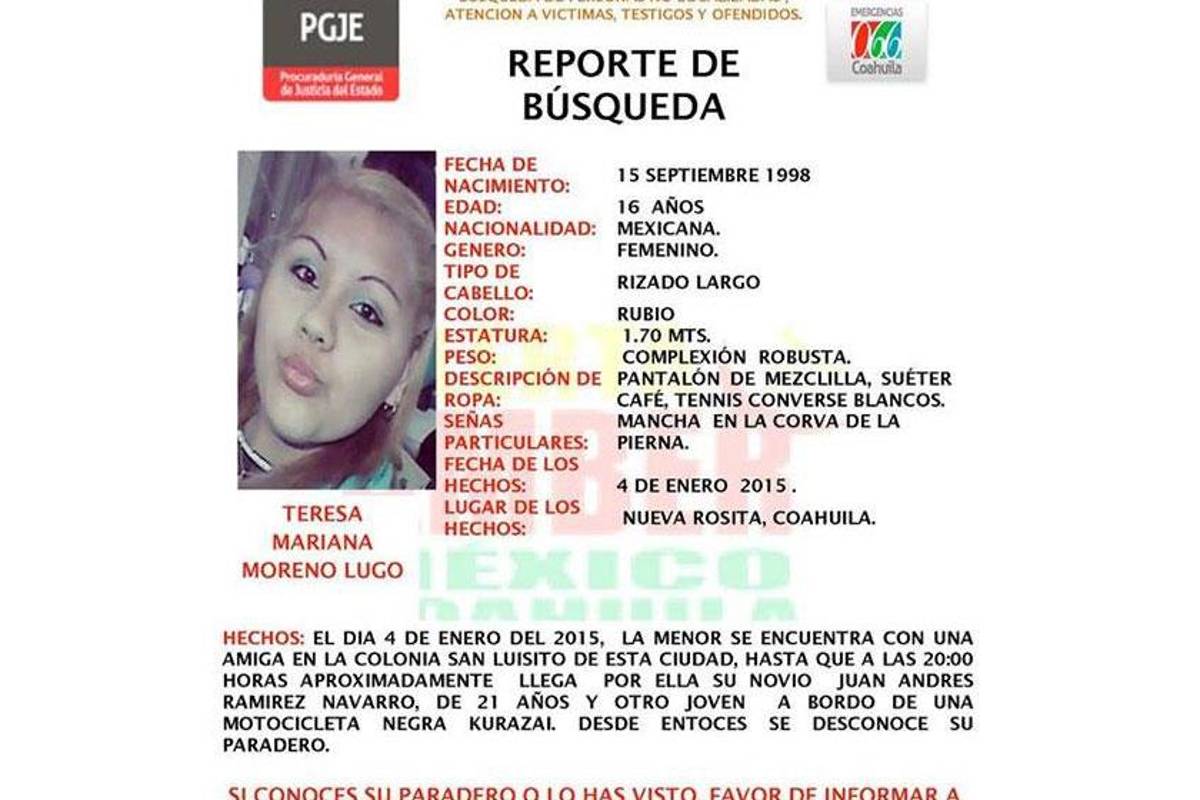 Desaparece mujer en Nueva Rosita, Coahuila