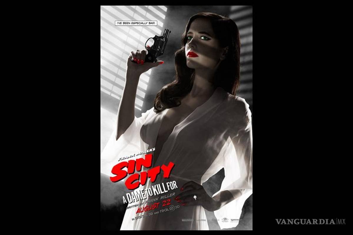 Censuran a Eva Green, por salir semidesnuda en póster de 'Sin City 2'