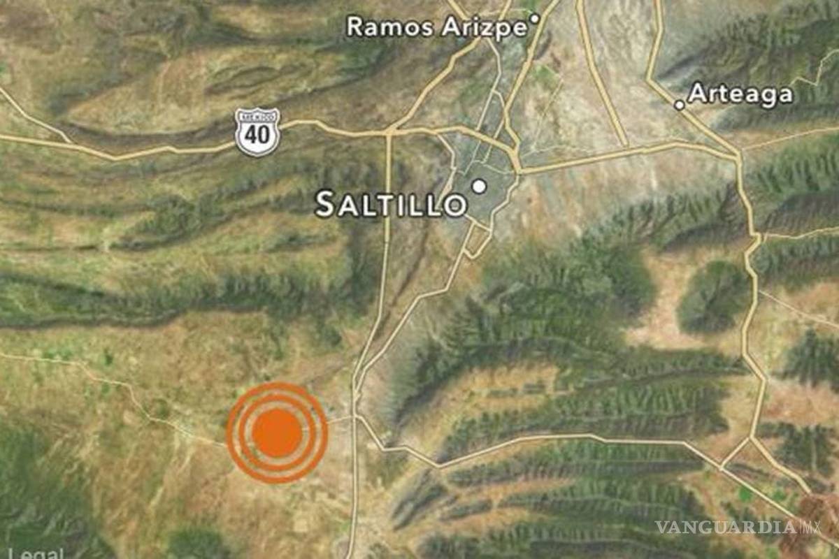 Fueron dos los sismos de 4.5 registrados en Coahuila