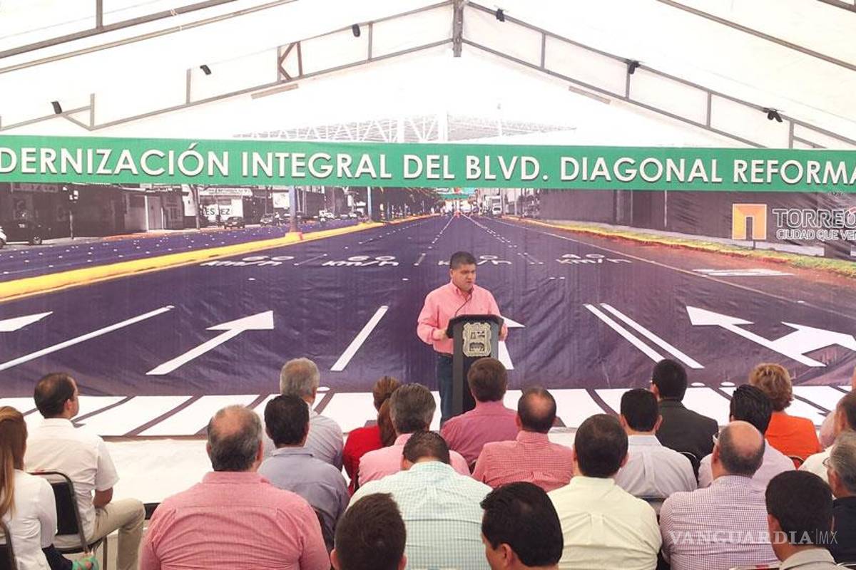 Entregan modernización del Diagonal Reforma en Torreón