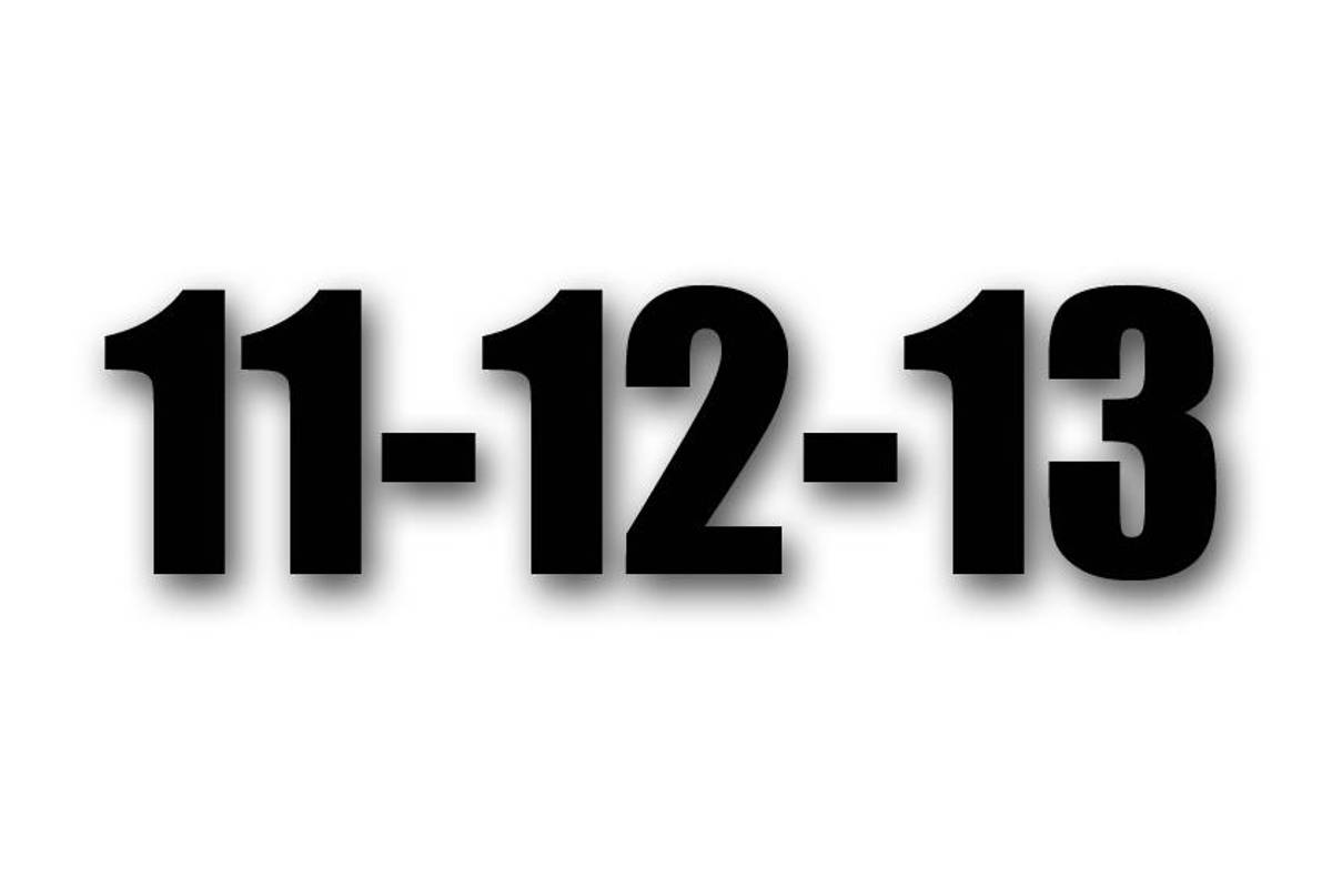 11/12/13, correlativo calendario que no se repetirá en 90 años