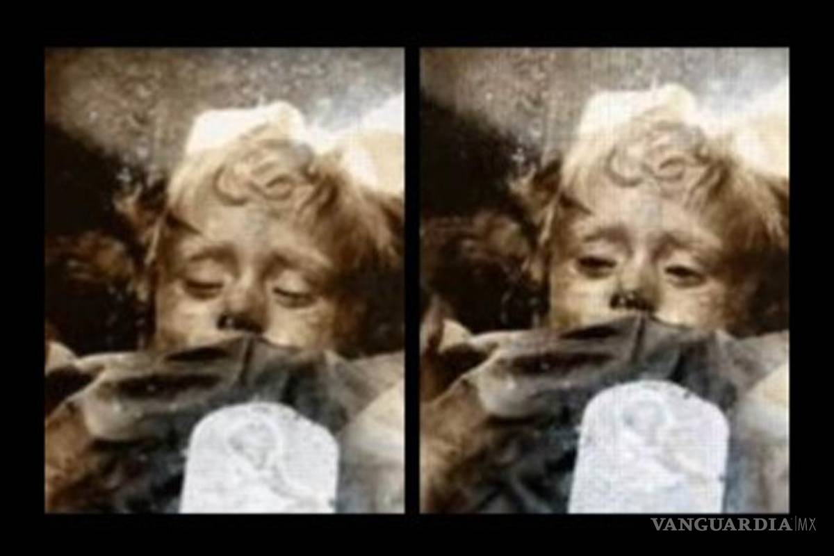 Una niña momificada parece abrir y cerrar los ojos