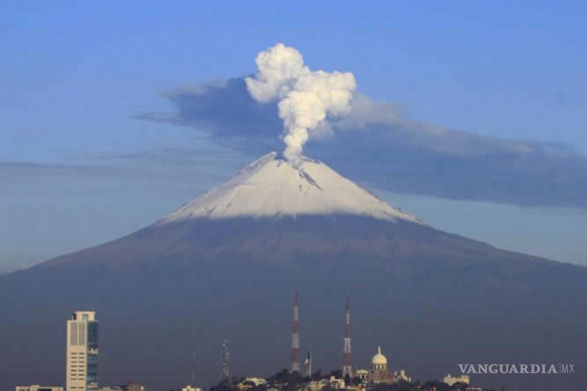 Cenapred reporta crecimiento de domo del 'Popo'