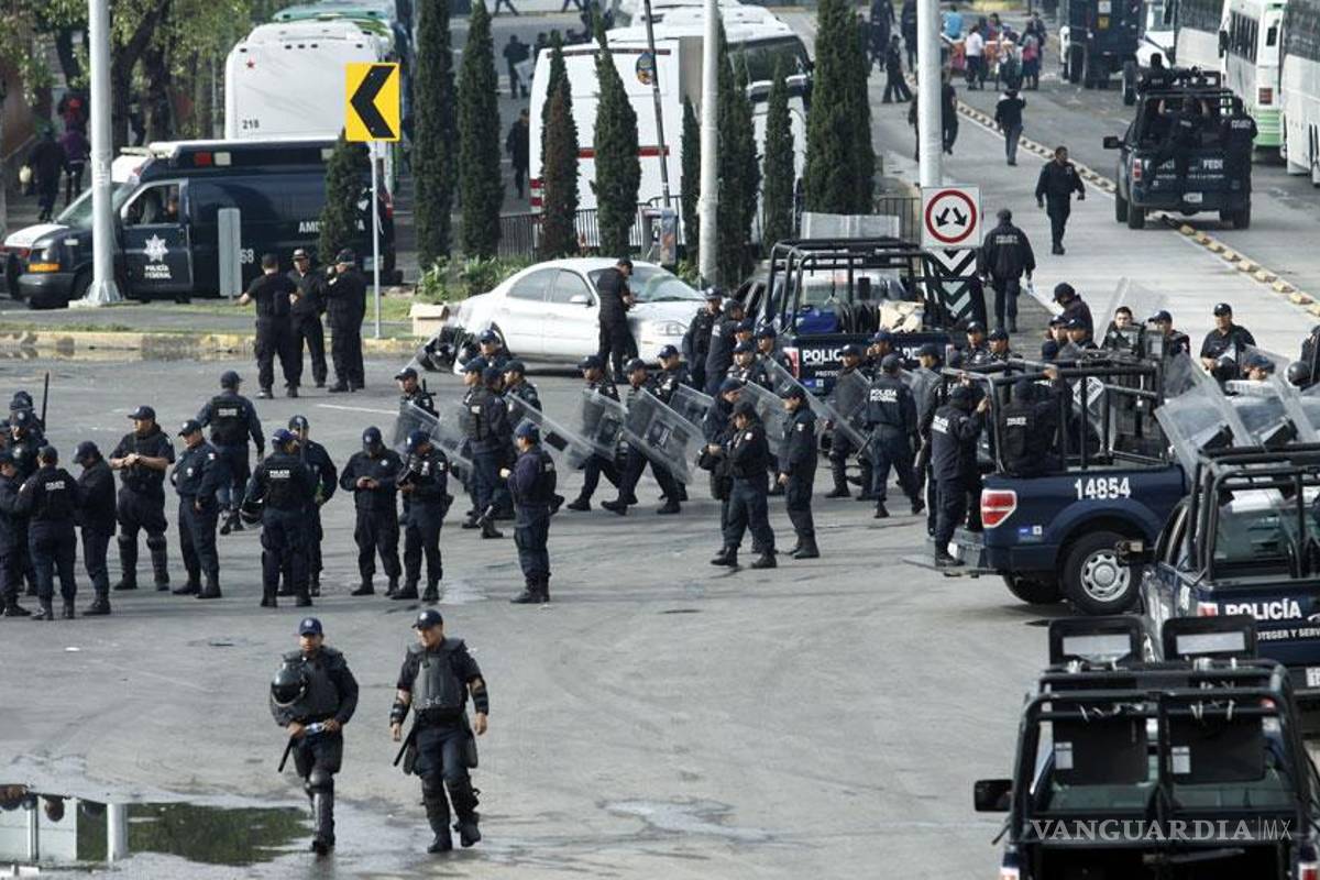 Drones sobrevuelan marcha del CNTE