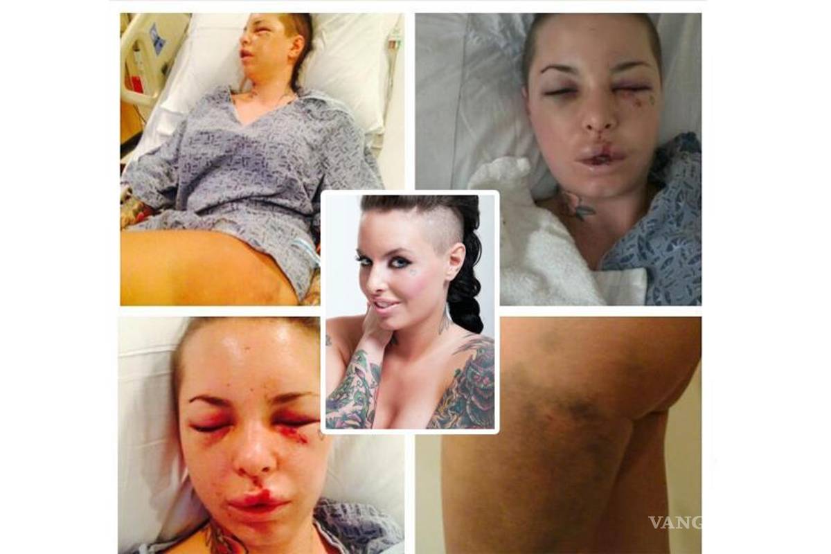 Actriz porno casi muere golpeada por novio luchador