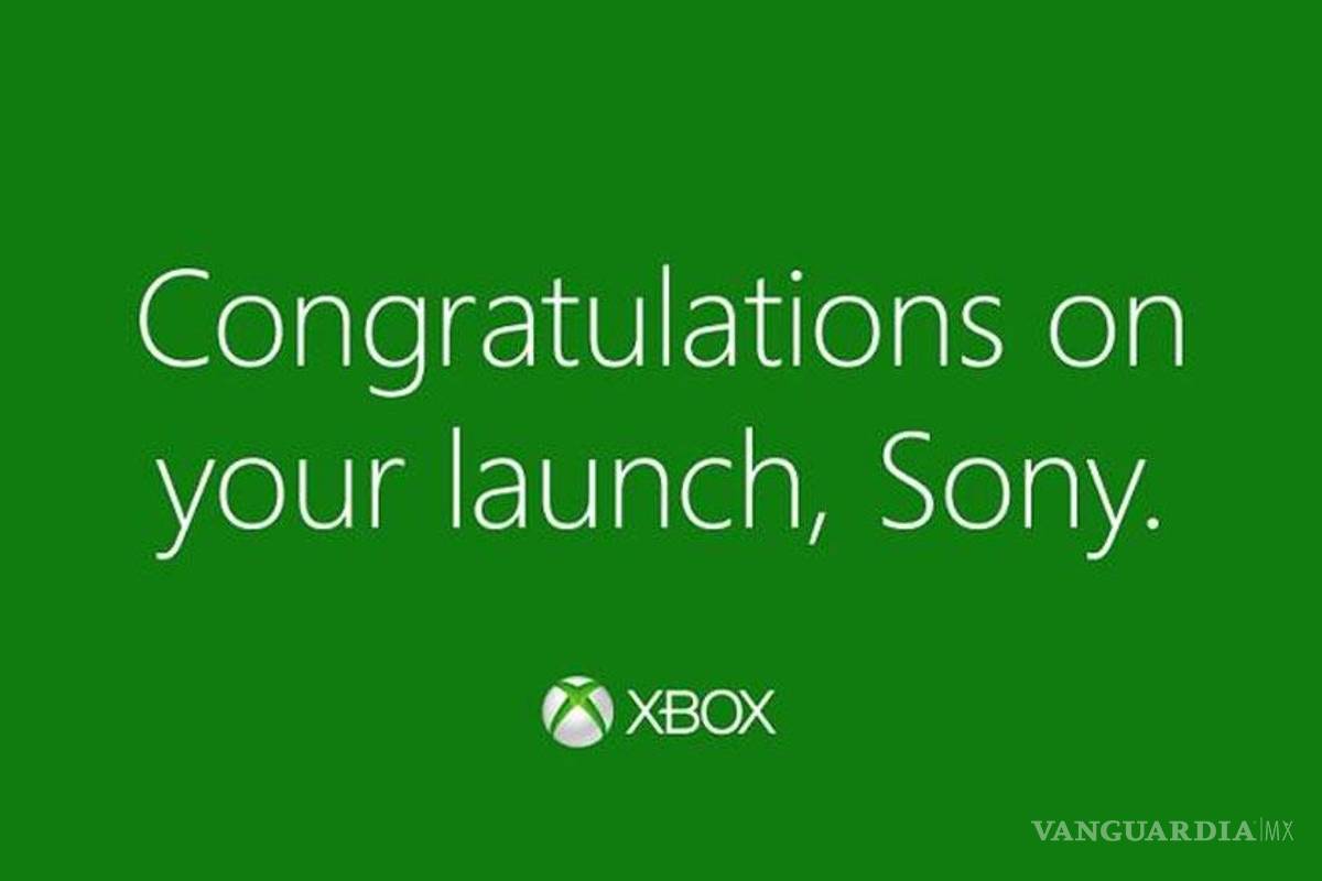 Xbox felicita a Sony por lanzar el PS4