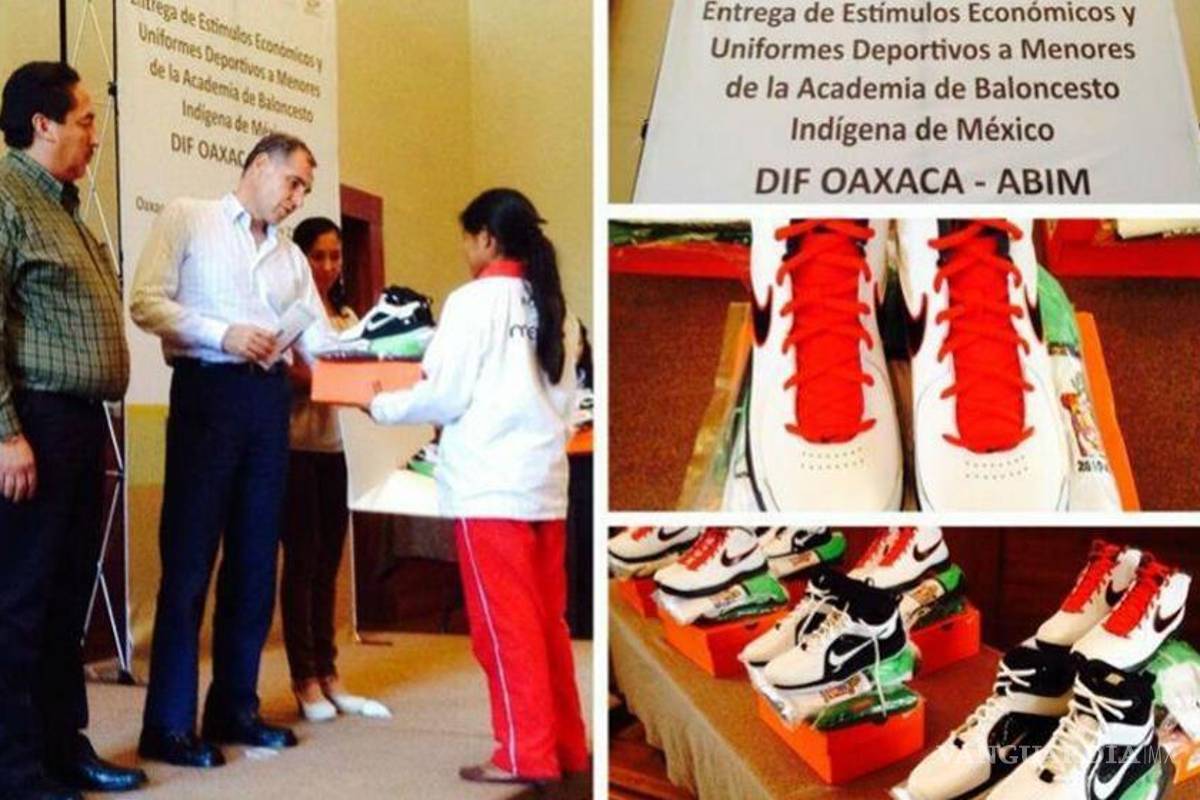 Con uniformes nuevos, Cué reconoce a campeones triquis