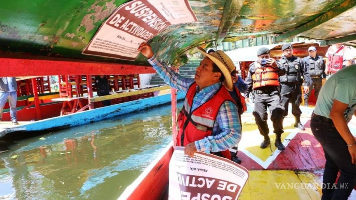 Retiran 58 trajineras inseguras en Xochimilco