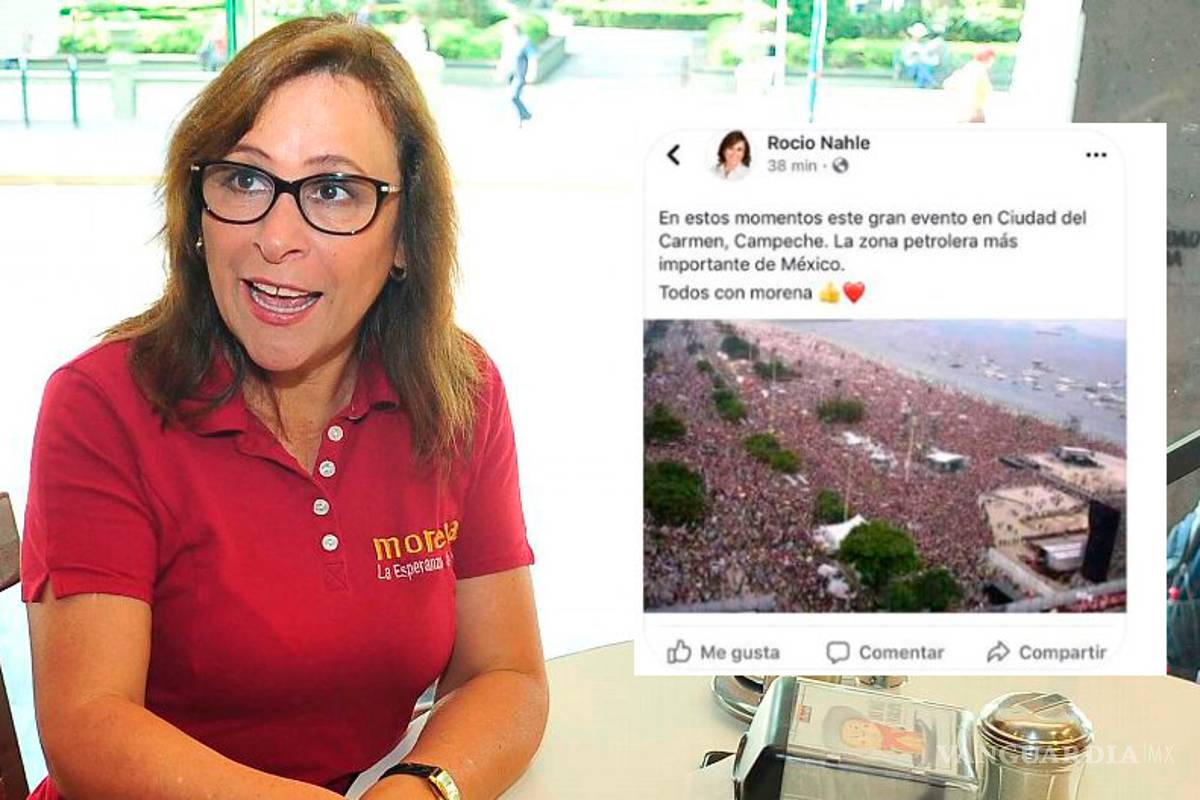 Candidata publica foto de concierto de Rolling Stones para ilustrar mitin de AMLO