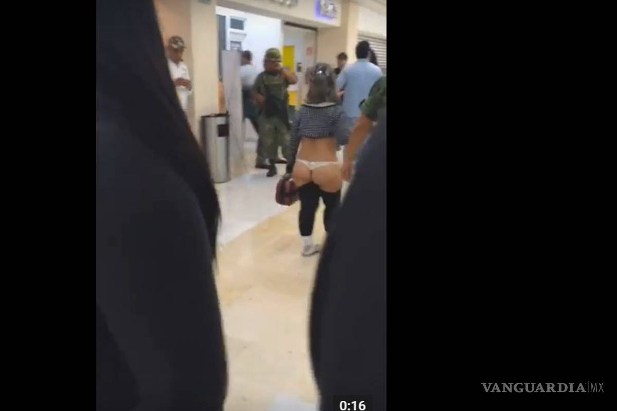 Mujer en tanga en el aeropuerto de Torreón se vuelve viral
