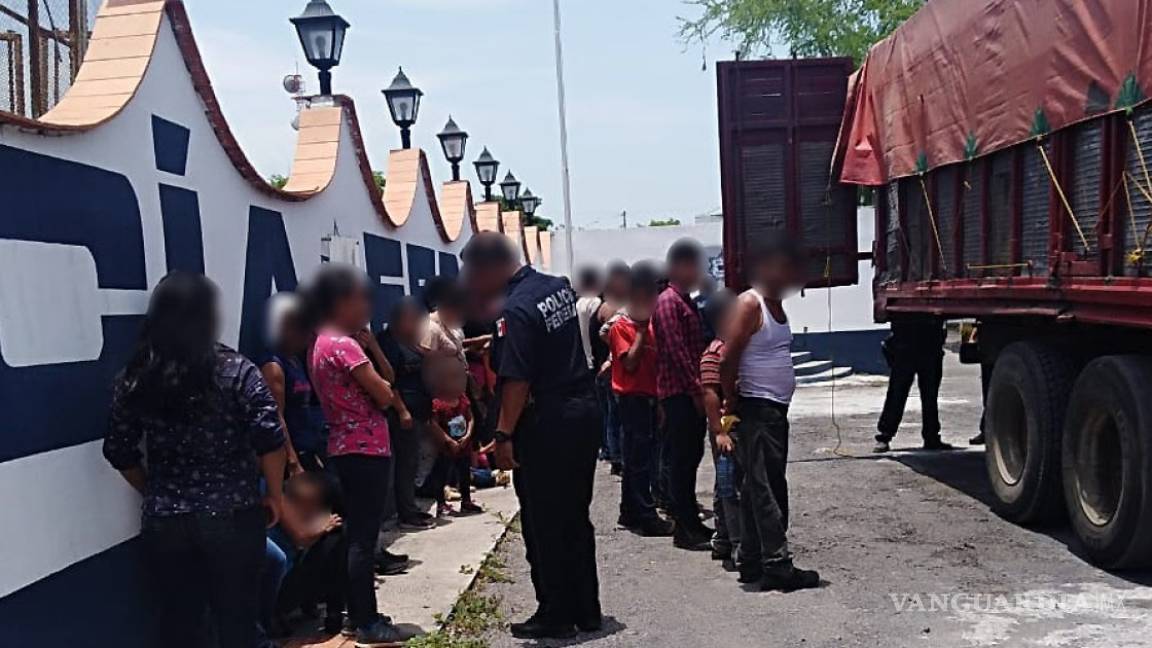 Aseguran a 70 migrantes centroamericanos en el sur de Veracruz