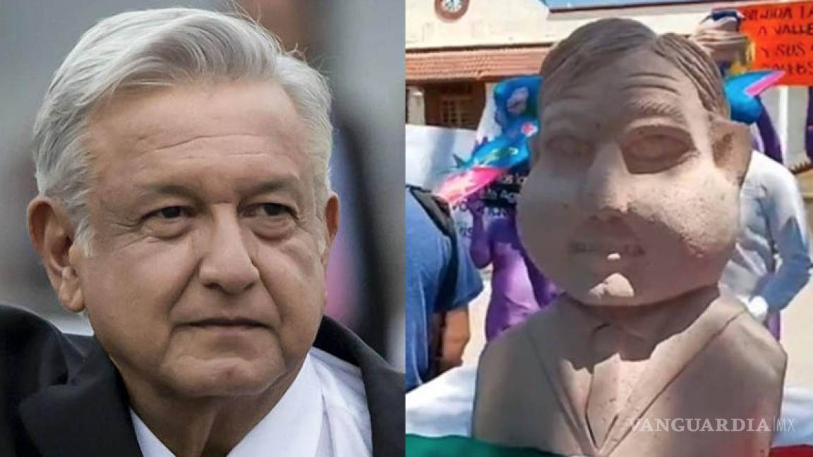¡Lo vuelve a hacer!: Escultor que hizo busto 'alien' de Benito Juárez develó ahora uno de AMLO
