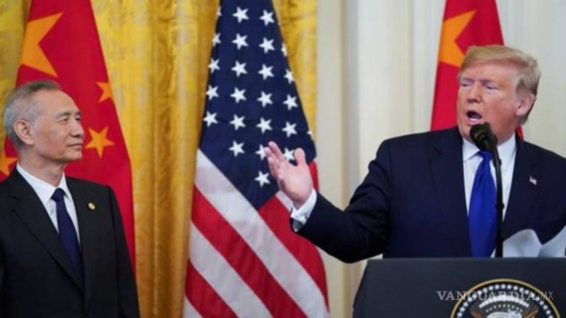 Trump y Jinping ceden; Estados Unidos y China firman primera fase de acuerdo comercial